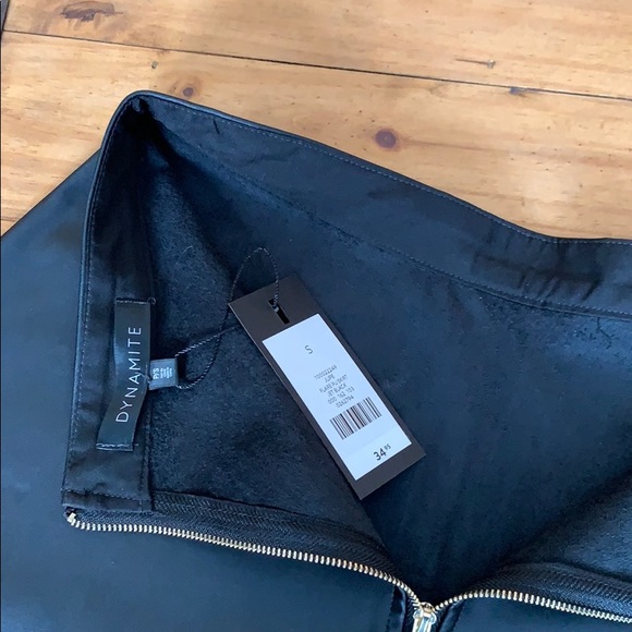 Black Faux Leather Skirt NWT - Picture 7 of 7